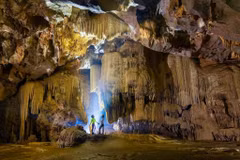 The cave, Thang (Victory) Cave, is named after a local resident who first identified its location. (Photo: Published by VNA)