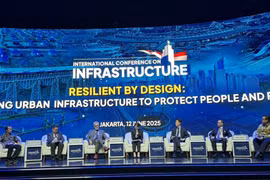 At the panel discussion (Photo: VNA)