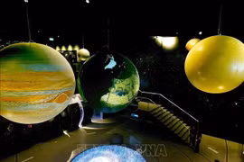 An exhibition corner at the Vietnam Space Museum (Photo: VNA)
