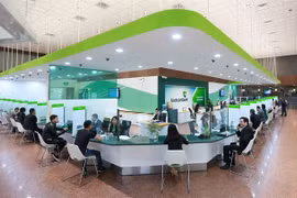 A transaction office of Vietcombank (VCB) in Hanoi (Photo: VNA)