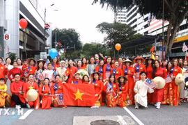 A large number of Vietnamese from different states in Malaysia join the event in Kuala Lumpur on August 27. (Photo: VNA)