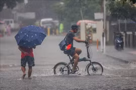 Flooding in Quezon, the Philippines, following heavy rains triggered by Typhoon Wipha. (Photo: Xinhua)