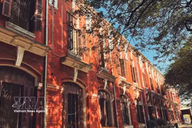Quoc Hoc Hue high school features Indochinese architecture