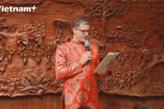 French Ambassador wears ao dai to inspire love of the French language