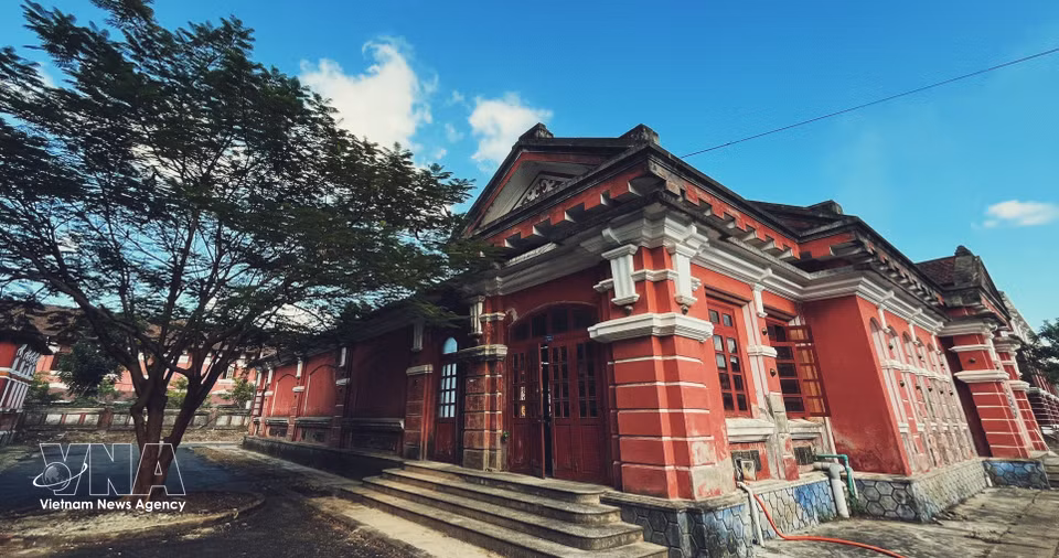 The school features distinctive Indochinese architecture. (Photo: Van Dung/VNA)
