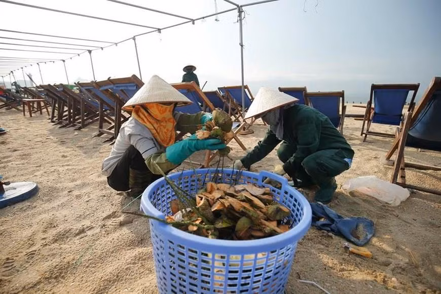 Vietnam is one of Asia’s five worst polluters of ocean plastic waste, according to international organisations. With 13 million tonnes of waste released to the ocean every year, the country ranks 17th in the world for ocean plastic waste pollution (Photo: VNA)