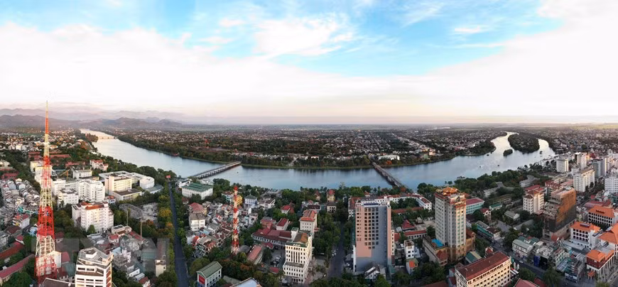 Hue city sky view (Photo: VNA)