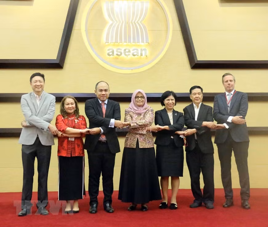 The Regional Forum on Eliminating Child, Early and Forced Marriage (CEFM) in Southeast Asia takes place at the ASEAN Secretariat Headquarters in Jakarta (Indonesia), March 6, 2019. The ASEAN Secretariat, UNICEF, UNFPA and Plan International organised the event (Photo: VNA)