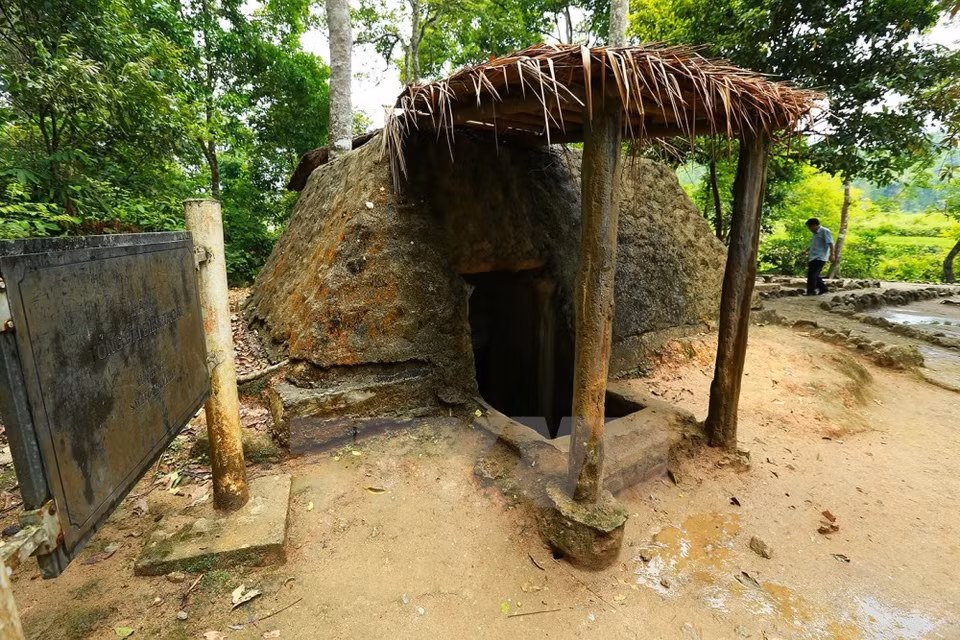 The tunnel where the information agency based. (Source: VNA)