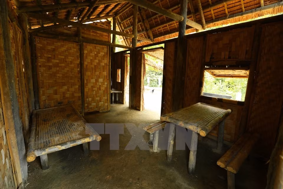 The tent where General Vo Nguyen Giap used to live and work. (Source: VNA)