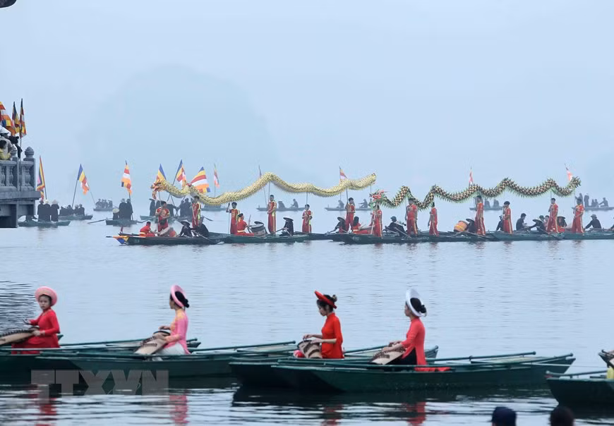 All preparations are ready for the opening ceremony of the UN Day of Vesak celebrations at the Tam Chuc Buddhism Culture Centre (Photo:VNA)