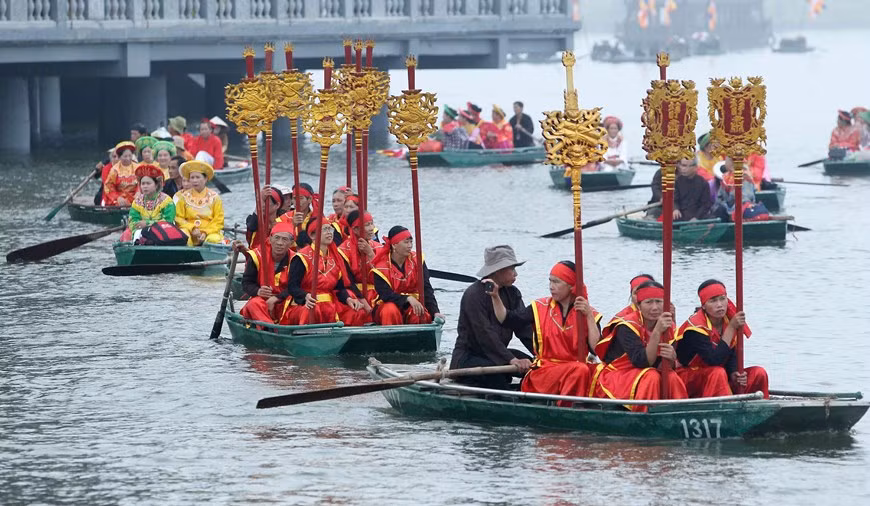 All preparations are ready for the opening ceremony of the UN Day of Vesak celebrations at the Tam Chuc Buddhism Culture Centre (Photo:VNA)
