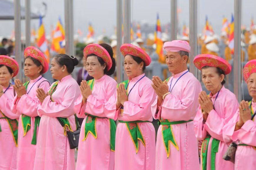 All preparations are ready for the opening ceremony of the UN Day of Vesak celebrations at the Tam Chuc Buddhism Culture Centre (Photo:VNA)