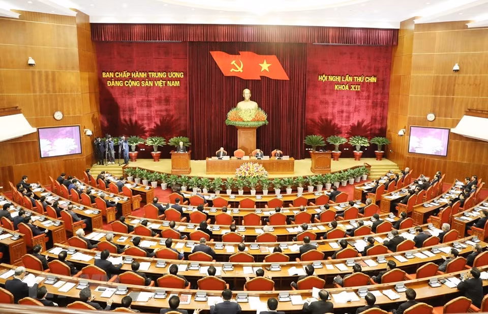 12th Party Central Committee’s ninth session (Photo: VNA)