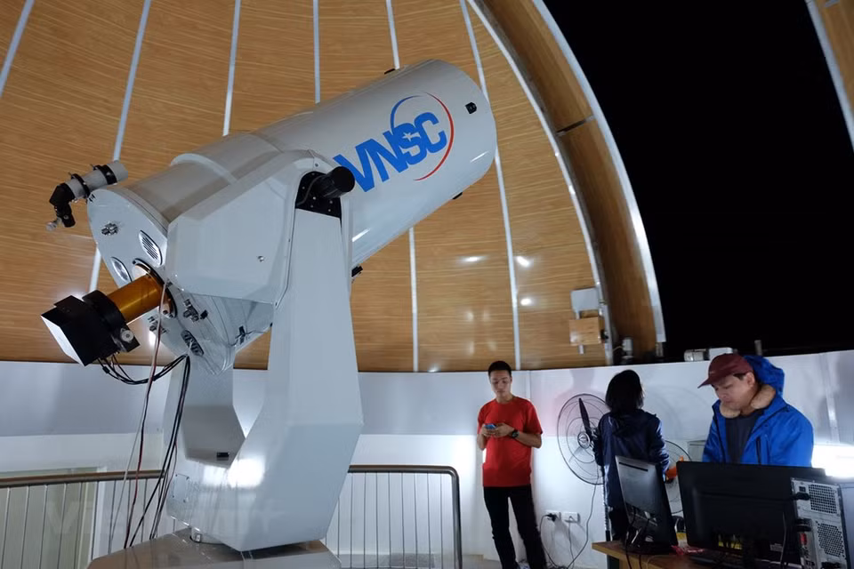 The telescope has a drive structure synchronized with an automatic dome control system (Photo: VNA)