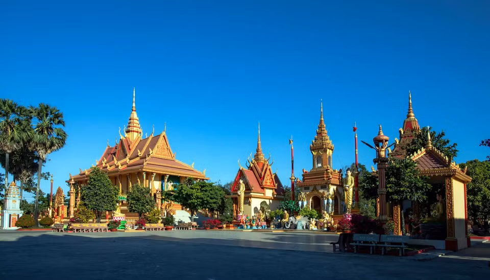 Xiem Can Pagoda is one of the biggest and most splendid Khmer pagodas in southern Vietnam. (Photo: VNA)