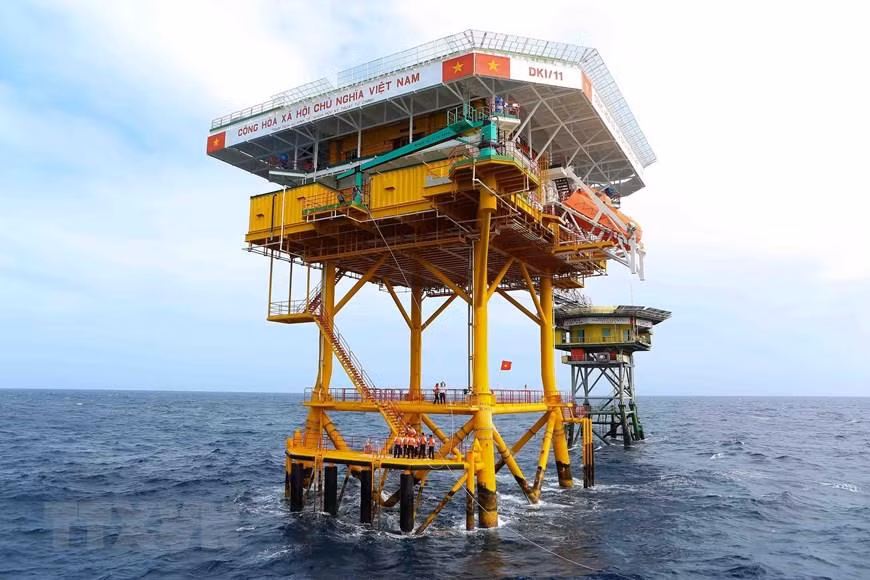DK1/11 rig is located on the southern continental shelf of Vietnam (Photo: VNA)