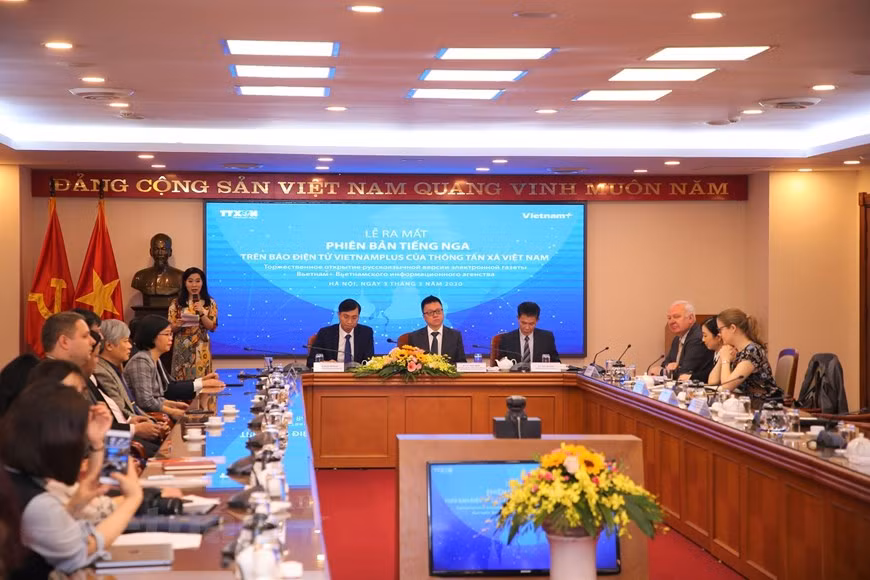 VietnamPlus, an e-newspaper of Vietnam News Agency, officially launched the Russian version at https://ru.vietnamplus.vn on March 3 (Photo: VNA)