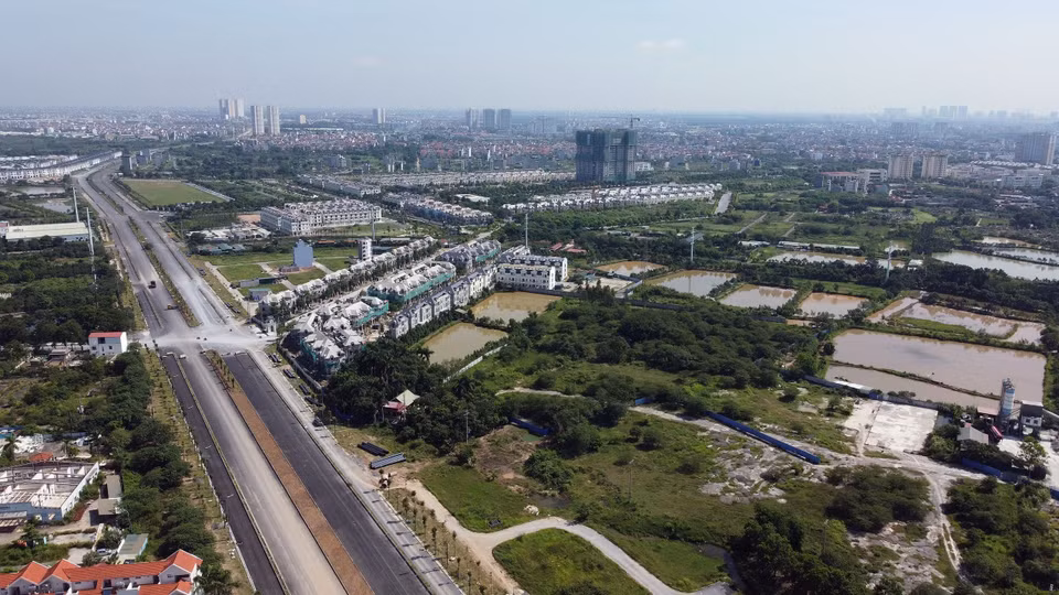 A newly-opened link to Thang Long Boulevard in Hoai Duc district. (Photo: VNA)
