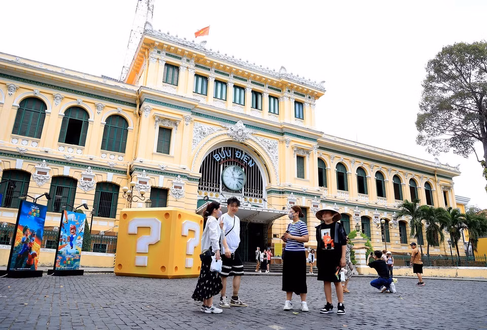 Saigon Central Post Office, a unique architectural work in the centre of Ho Chi Minh City. (Photo: VNA)