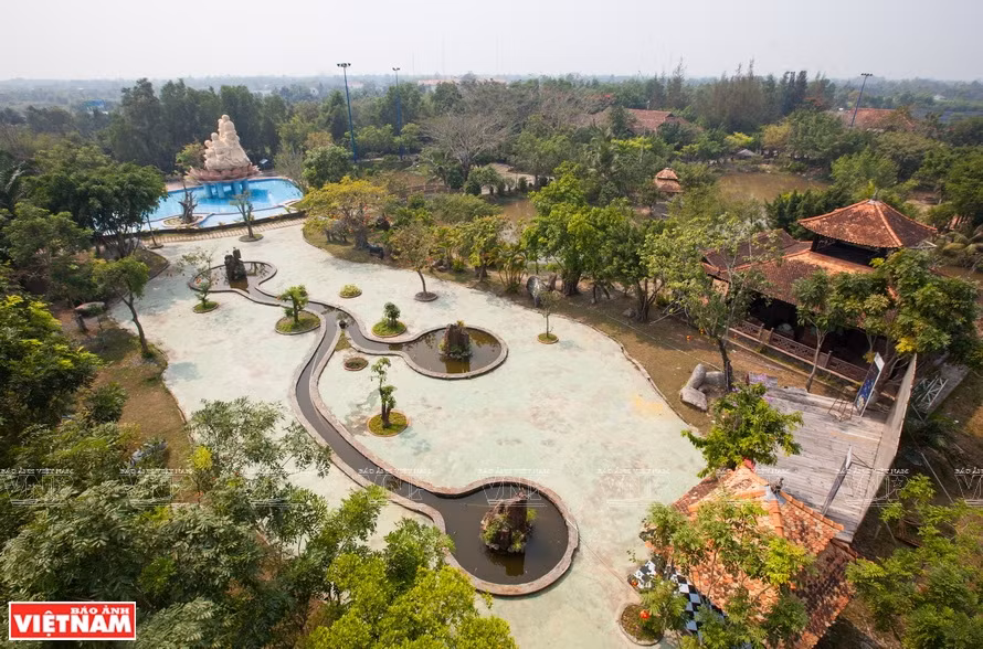 A corner of Phuoc Loc Tho ancient village seen from above (Photo: VNP)