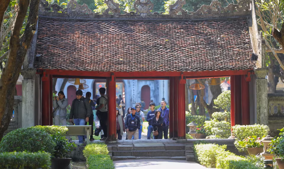 The Temple of Literature is one of the oldest and most important structures in Hanoi. (Photo: VNA)