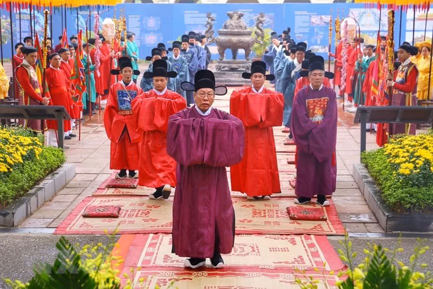 Ngu Lich ceremony is enacted (Photo: VNA)