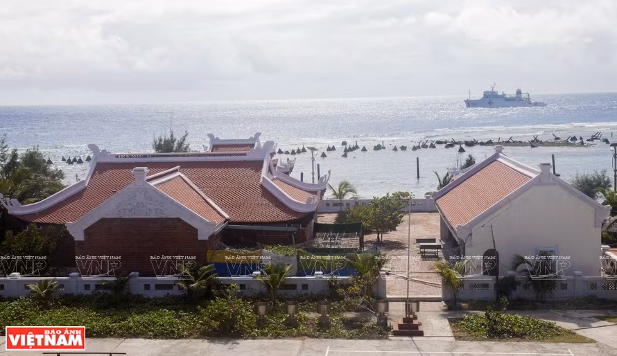 Vinh Phuc pagoda is located on Phan Vinh island in Truong Sa district (Photo: VNA)
