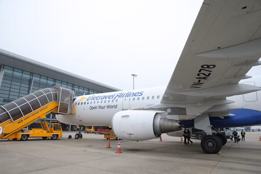 The flight from Noi Bai international airport to Phu Quoc international airport lasts 2 hours 10 minutes (Photo: Vietnam+)