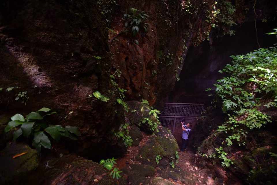 Tien Phi Cave is pristine, mossy, and mysterious. (Photo: VNA)