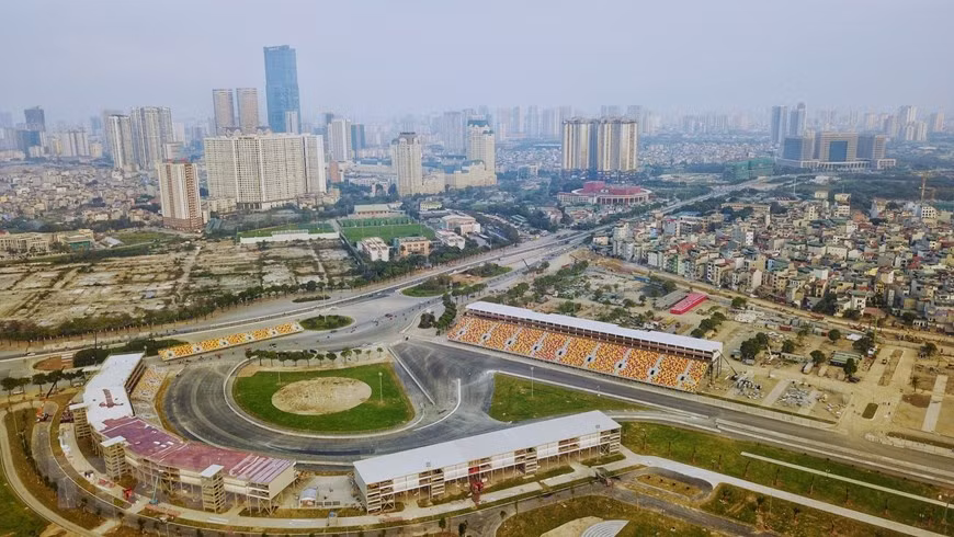 The circuit features 23 corners and has nine grandstands named after regions across Vietnam (Photo: VNA)