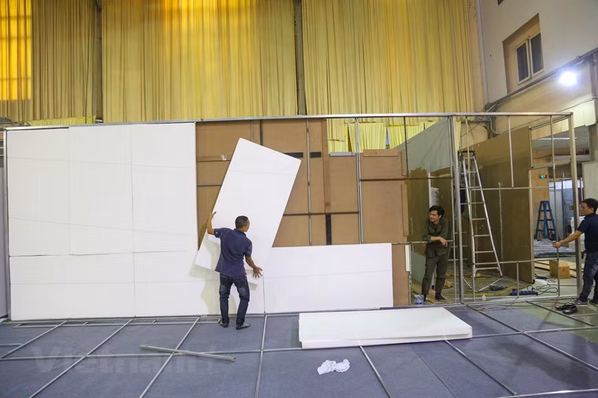 Large media agencies have private working studios at the IMC (Photo: VNA)