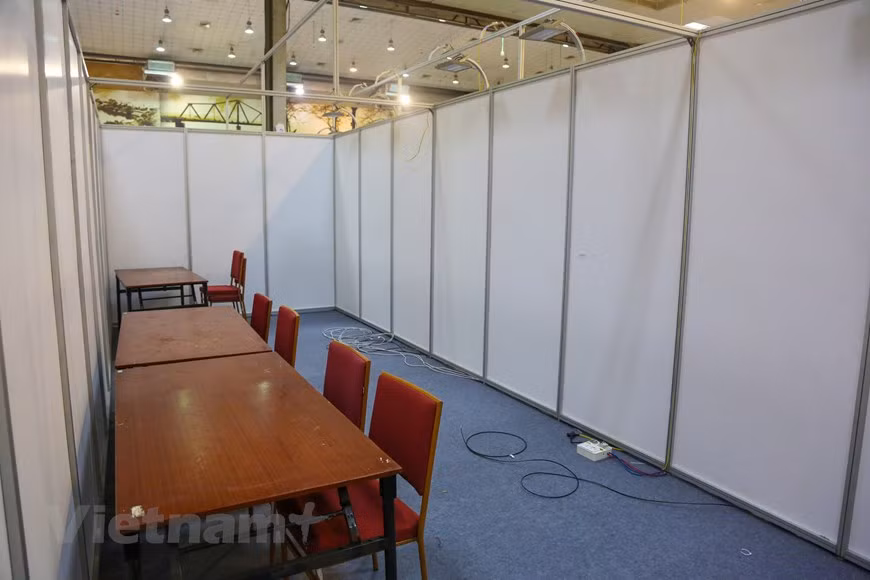 IMC preparation is at its final stage ahead of the influx of journalists (Photo: VNA)