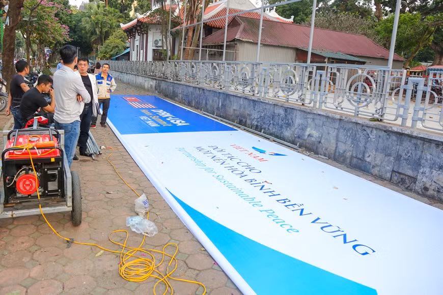 Preparation is at its final stage (Photo: VNA)