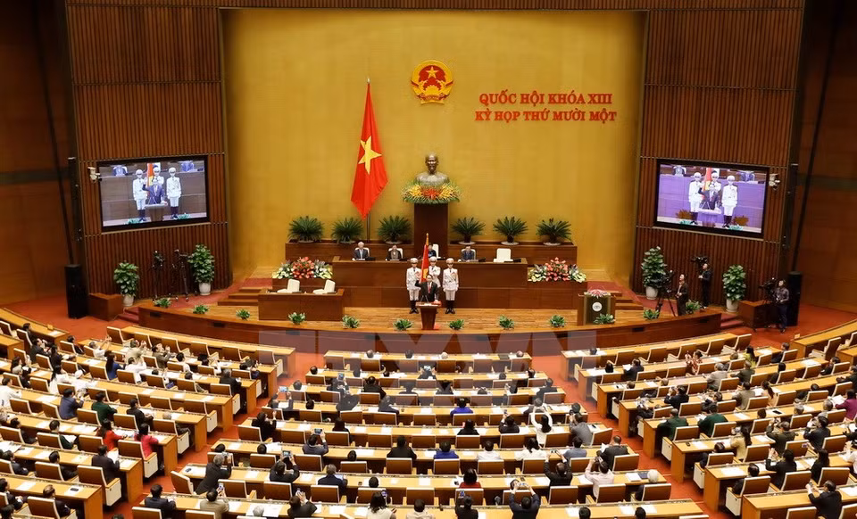 An overview of the swearing-in (Photo: VNA)