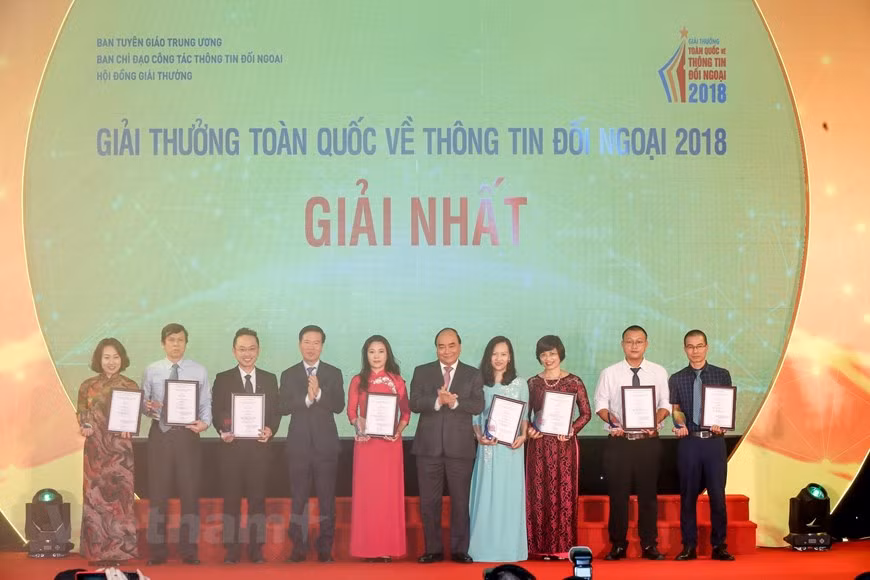This is the 5th time Vietnamplus e-newspaper has won the National External Information Service Awards since it was launched in 2014 (Photo: VNA/Vietnam+)