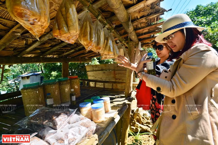 Self-service shopping draws visitors’ attention (Photo: VNP/VNA)