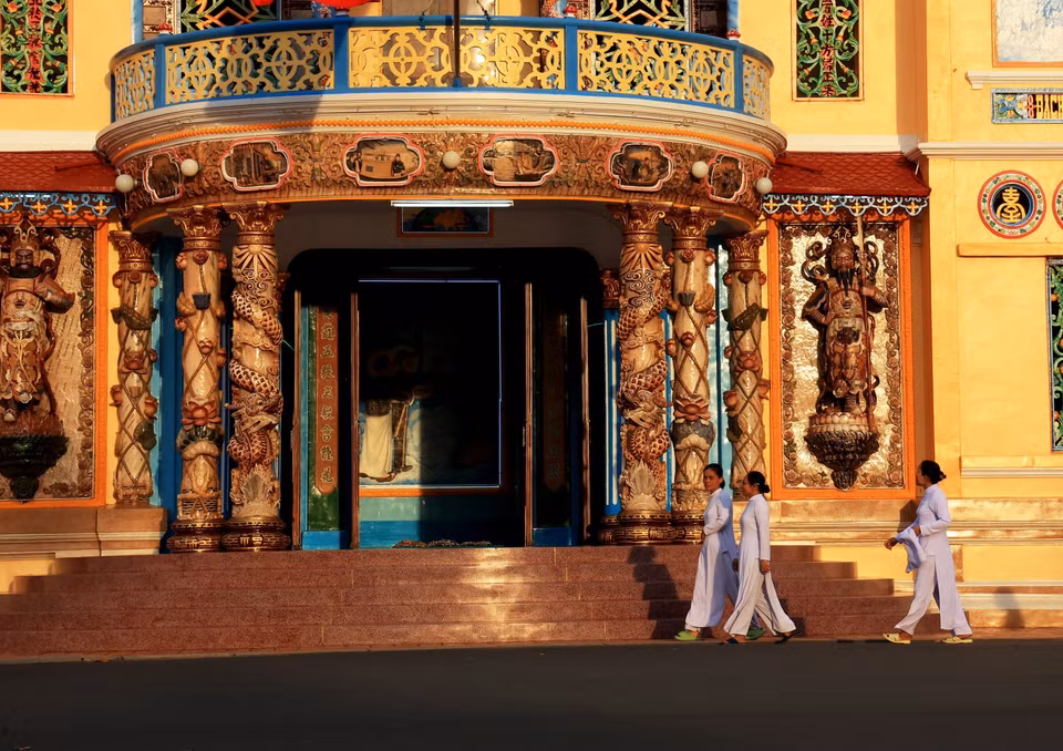 The entrance to the Tay Ninh Cao Dai Temple. (Photo: VNA)