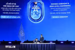Minister of Public Security Luong Tam Quang signs the UN Convention against Cybercrime (Hanoi Convention). (Photo: VNA)