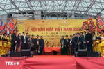 The 8th reenactment of the Hung Kings' Death Anniversary ceremony organised at the Vietnam Culture Festival 2025 in Osaka. (Photo: VNA)