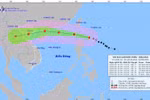 Forecast of the movement direction of super Typhoon Ragasa. (Photo: nchmf.gov.vn)