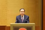 National Assembly Chairman Tran Thanh Man addresses the national conference on breakthroughs in developing science, technology, innovation, and national digital transformation on January 13. (Photo: VNA)