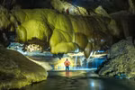 A tourist visits Va cave in the Phong Nha-Ke Bang National Park in Quang Binh province. (Photo: VNA)