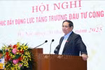 PM Pham Minh Chinh speaks at the conference. (Photo: VNA)
