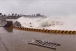High waves in Ly Son island, Quang Ngai province due to Typhoon Kalmaegi. (Photo: VNA)