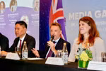Matt Ryland, Executive Director of the British Chamber of Commerce Vietnam, speaks at the press conference in Hanoi on October 7, 2025. (Photo: VNA)