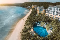 JW Marriott Phu Quoc Emerald Bay Resort is the only beach resort in Vietnam to make Lonely Planet's list of the best in Asia. (Photo: Sun Group)