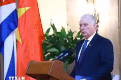 First Secretary of the Communist Party of Cuba Central Committee and President of Cuba Miguel Diaz-Canel Bermudez (Photo: VNA)