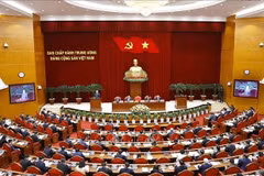 The opening session of the 13th Party Central Committee's meeting in Hanoi on January 23 (Photo: VNA)