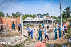 As many as 334,234 houses have been newly built or repaired and upgraded nationwide. (Photo: VNA)